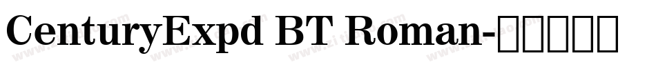 CenturyExpd BT Roman字体转换
